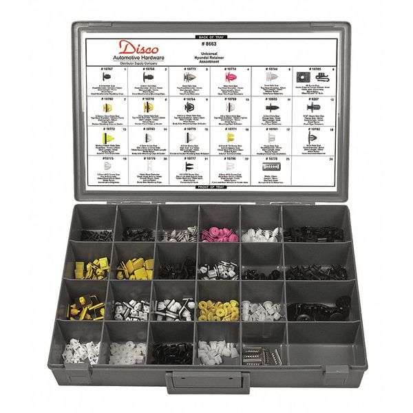 Hyundia Retainer Assortment, 405 Pc