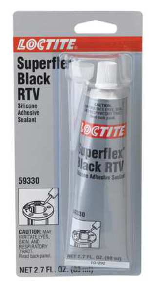 RTV Silicone Sealant,  80 mL,  Black,  Temp Range -65 to 450 Degrees F