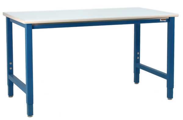 Bolted Workbenches,  ESD Laminate,  72" W,  30" to 36" Height,  6600 lb.,  Straight