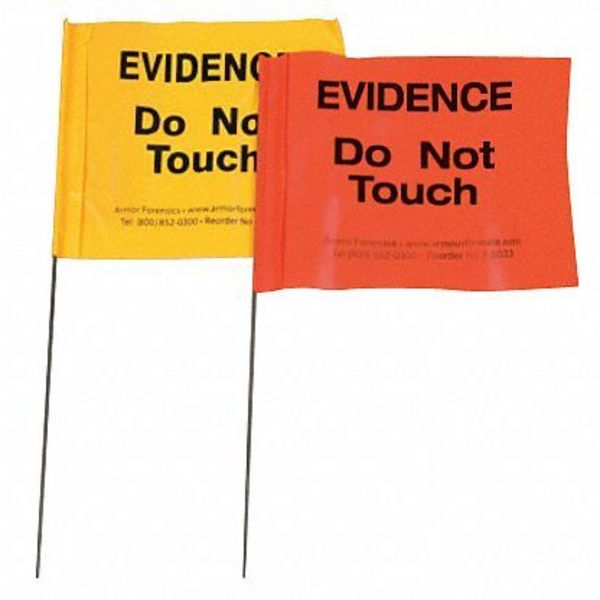 Evidence Flags, Yellow, PK100