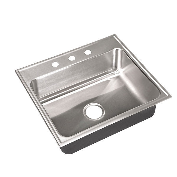 Drop-In Sink,  3 Hole,  Stainless steel Finish