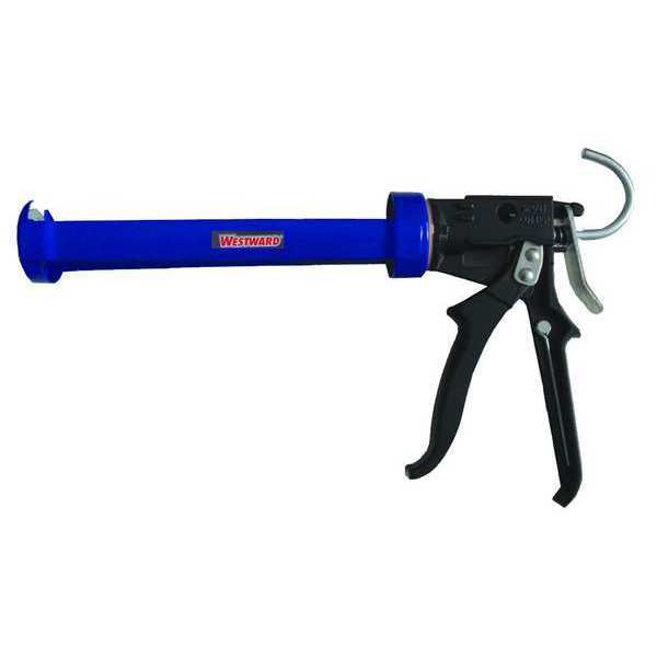 Caulk Gun,  Black/Blue,  Steel,  10 oz