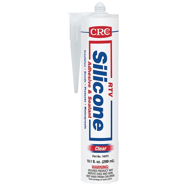 General Purpose RTV Silicone Sealant,  10.1 oz,  Clear,  Temp Range -70 to 400 Degrees F