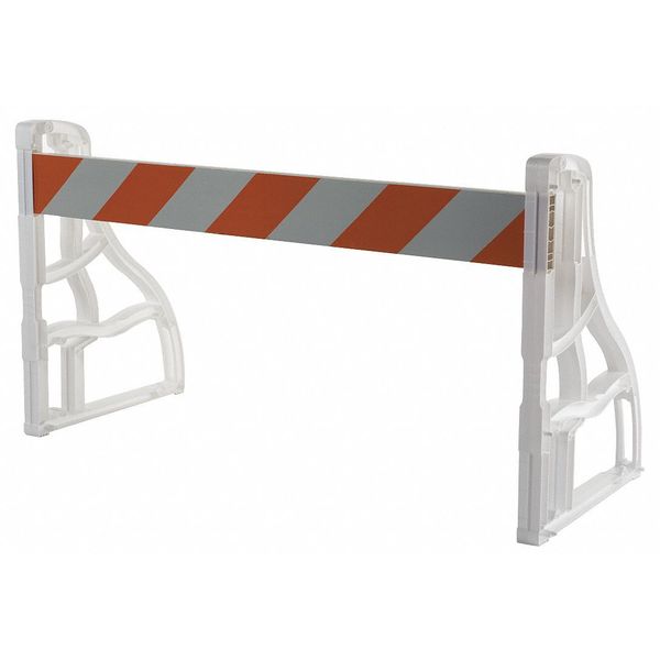 Leg Frame A-Cade Barricade Kit,  polypropylene,  40 in H,  96 in L,  40 in W,  Orange/White