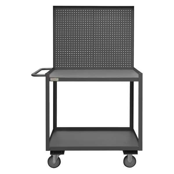 14 ga. Steel Flat Shelf Utility Cart 1200 lb. Capacity,  42-1/4"L x 30-1/4"W x 65-5/8"H