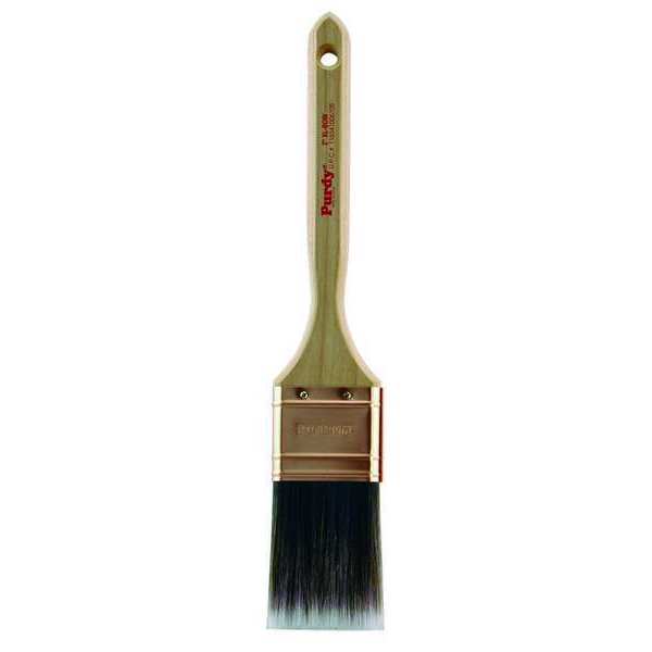 2" Flat Sash Paint Brush,  Nylon/Polyester Bristle,  Hardwood Handle