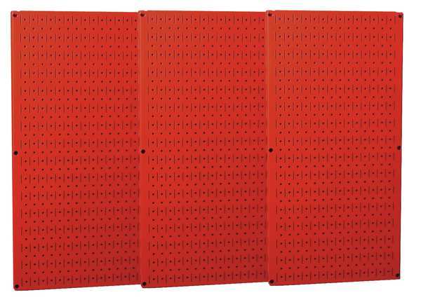 Pegboard, Round, 32 In. H, 48 In. W, Red