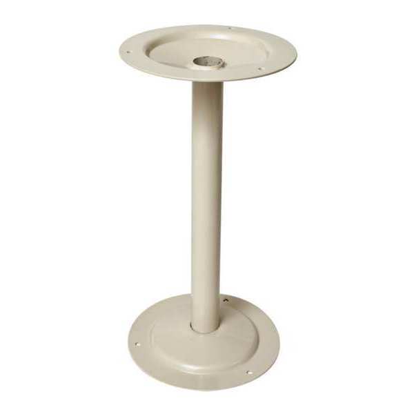 Bench Pedestal, H 15-7/8, Steel, Parchment