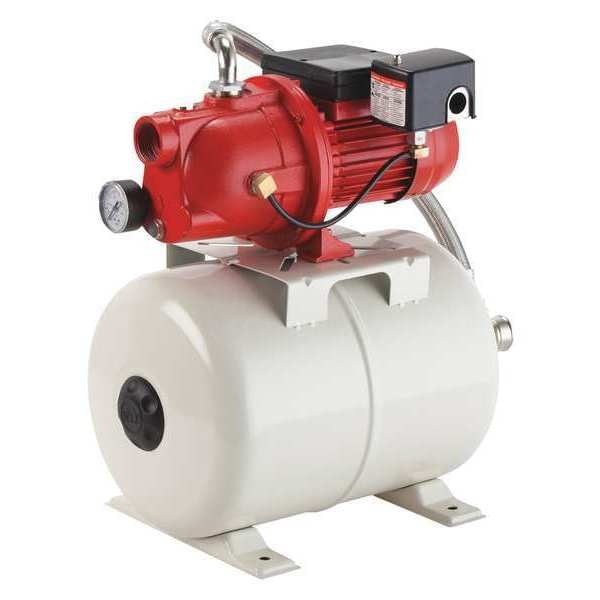 Jet Pump, Tank, 1/2 HP, 115/230V, 5.8 gal.