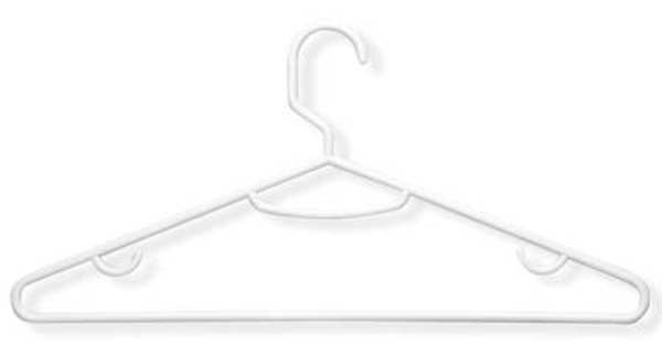 Recycled Hanger, White, PK15