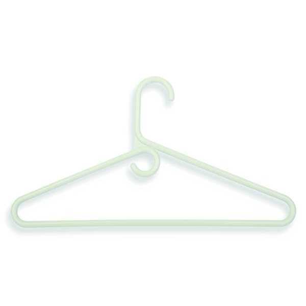 Heavyweight Hanger, White, Plastic, PK3