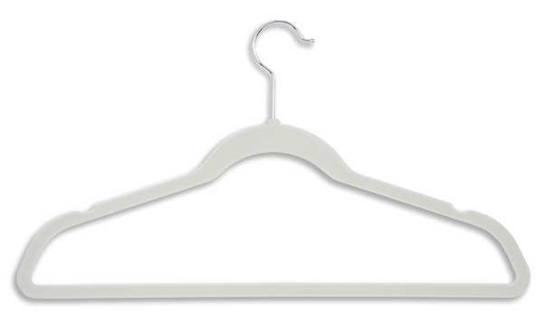 Suit Hanger, White, PK20