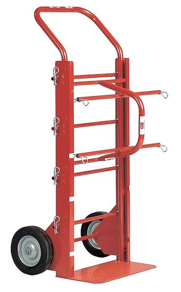 Wire Spool Cart, 43 x16 x22 In, 4 Spindles