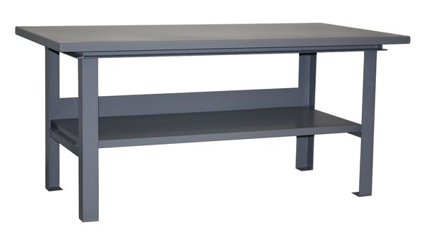Work Table,  Steel,  72" W,  34" Height,  4000 lb.,  Straight