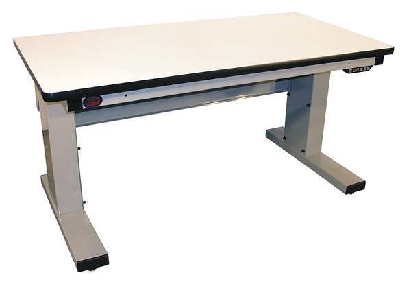 Electric Workbenches,  Laminate,  30" W,  30-1/2" to 46-1/2" Height,  1000 lb.,  Cantilever