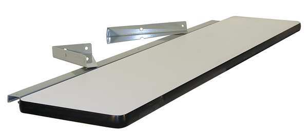 Cantilever Shelf, 60 W x 12 D x 2 H, Gray