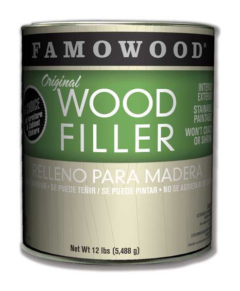Wood Filler,  1 gal,  Pail,  Natural/Tupelo