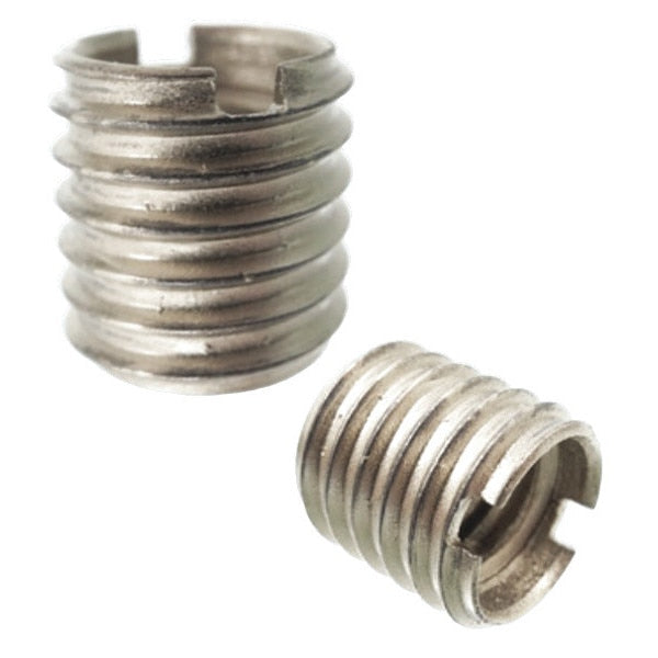 Nut Insert,  1/4"-20 Thrd Sz,  18-8 Stainless Steel,  Plain