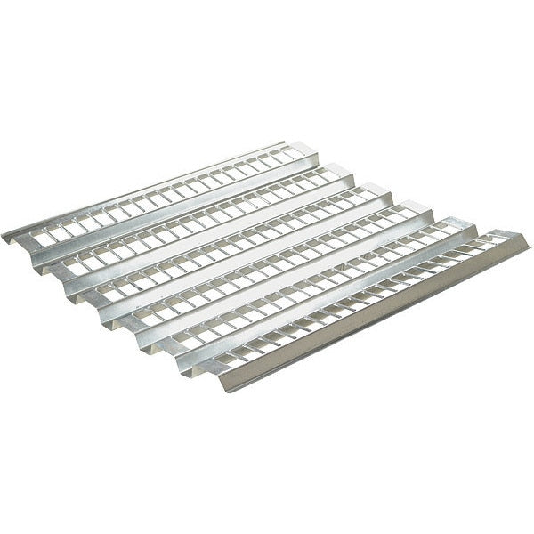 Open-Area Pallet Rack Decking 38.5"W x 96"L Gray Galvanized Steel