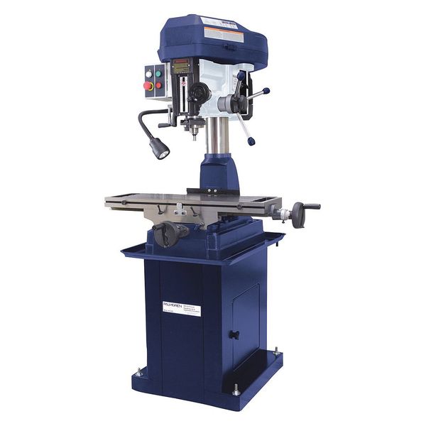 Mill/Drill Machine, 2HP, 230V, 1ph