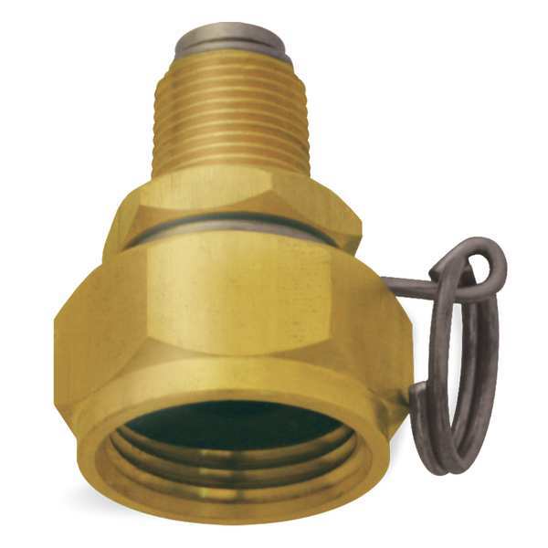 Swivel Hose Adapt, Brass, 3/8MNPT, 2 In L