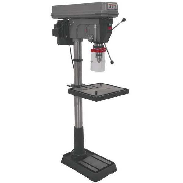 Floor Drill Press,  Belt Drive,  1 1/2 hp,  115/230 V,  20 in Swing,  12 Speed