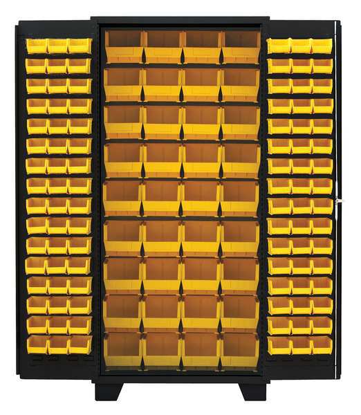 Extra-Heavy Duty Bin Cabinet,  36 in W,  78 in H,  24" D,  132 Bins