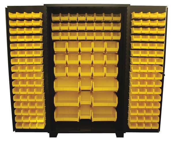 Extra-Heavy Duty Bin Cabinet,  48 in W,  78 in H,  24" D,  176 Bins