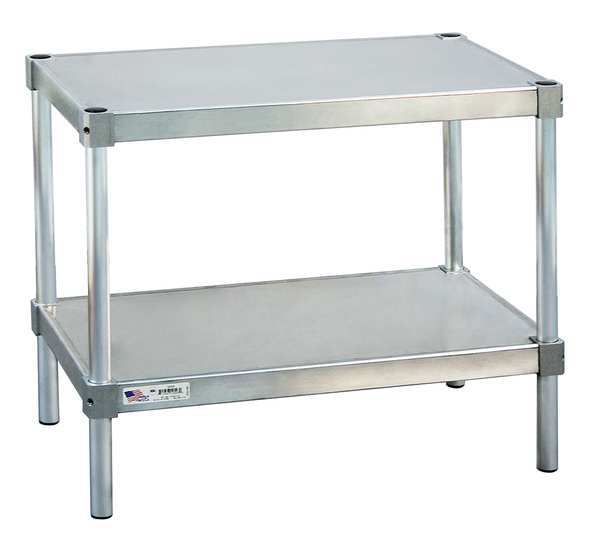 Fixed Work Table, Aluminum, 36" W, 15" D
