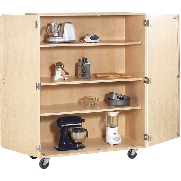 Maple Shelf Storage Mobile Cabinet,  Shelving
