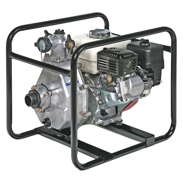 Gas Engine Pump, High Pressure, 100 psi,  5.5 HP,  Cast iron