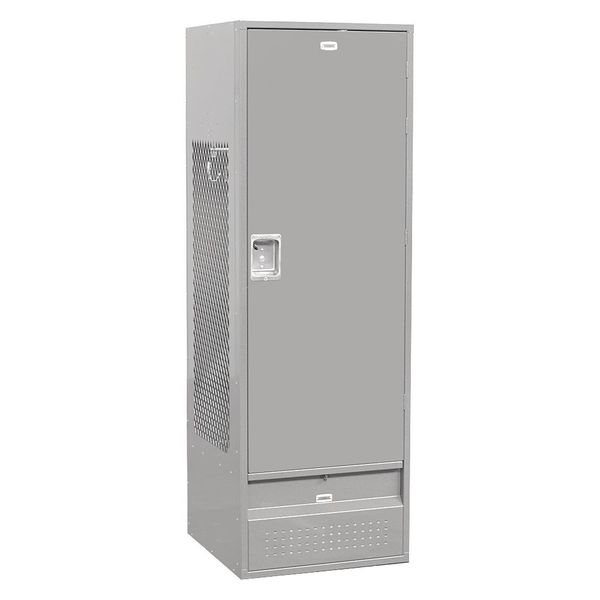 Gear Locker, 24Wx72Hx24"D, Solid Door, Gray