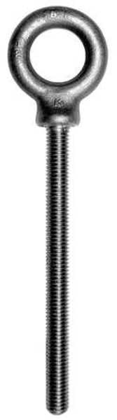 Machinery Eye Bolt With Shoulder,  1/2"-13,  6 in Shank,  1-3/16 in ID,  Steel,  Plain