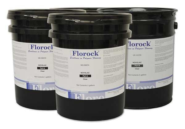 25 gal Floor Resin 4700 Kit,  Gloss Finish,  Clear,  100% Solid Base