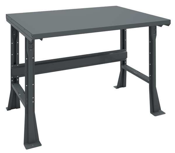 Workbench,  Steel,  48 in W,  33 1/2 in Height,  4, 000 lb,  Flared