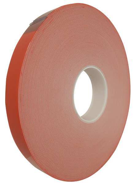 Double Sided Tape, Foam, 3/4in, White, 36 yd