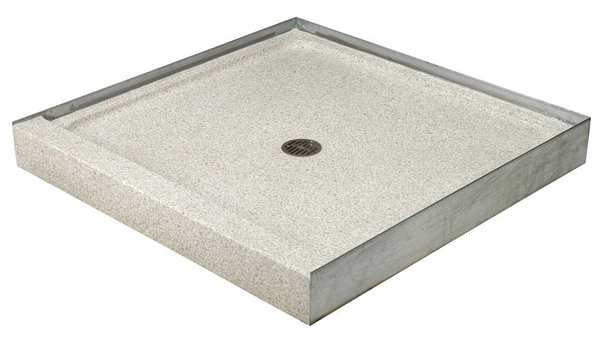 Square Shower Base 36"x36",  Marble Chips