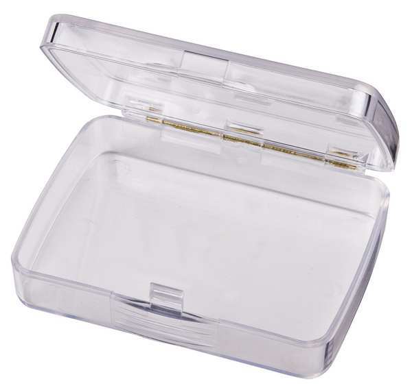 Storage Box with 1 compartments,  Plastic,  1 1/16 in H x 2-3/4 in W