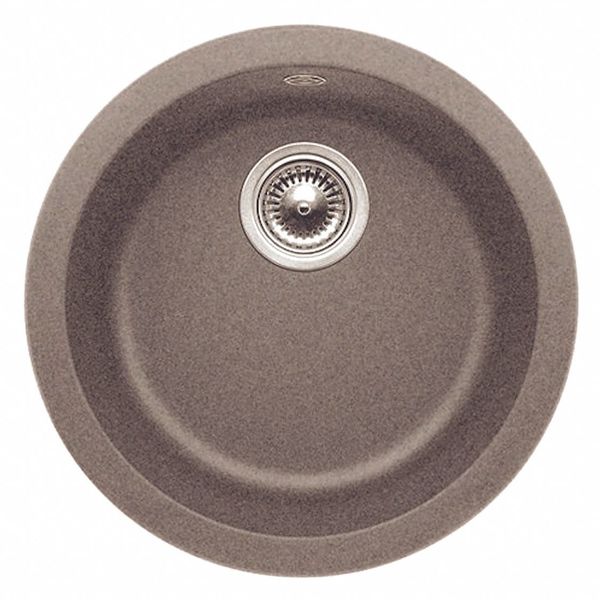 Rondo Silgranit Dual Mount Round Bar Sink - Anthracite