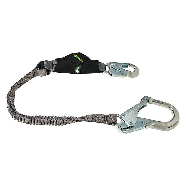 Lanyard,  6 ft.,  310 lb. Weight Capacity,  Black/Gray