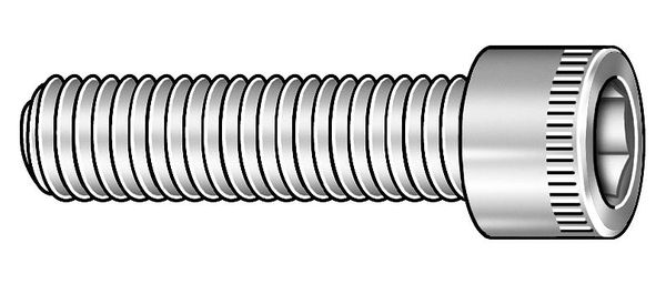 M6-1.00 Socket Head Cap Screw,  Black Oxide Steel,  10 mm L,  100 PK