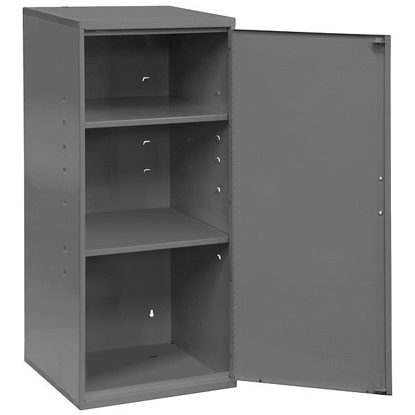 Wall Storage Cabinet,  13 3/4 in W x 12 3/4 in D x 30 in H,  75 lb Load Capacity,  2 Shelves