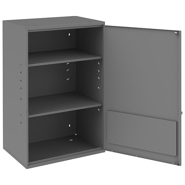 Wall Storage Cabinet,  20 in W x 14 1/4 in D x 32 3/4 in H,  125 lb Load Capacity,  2 Shelves